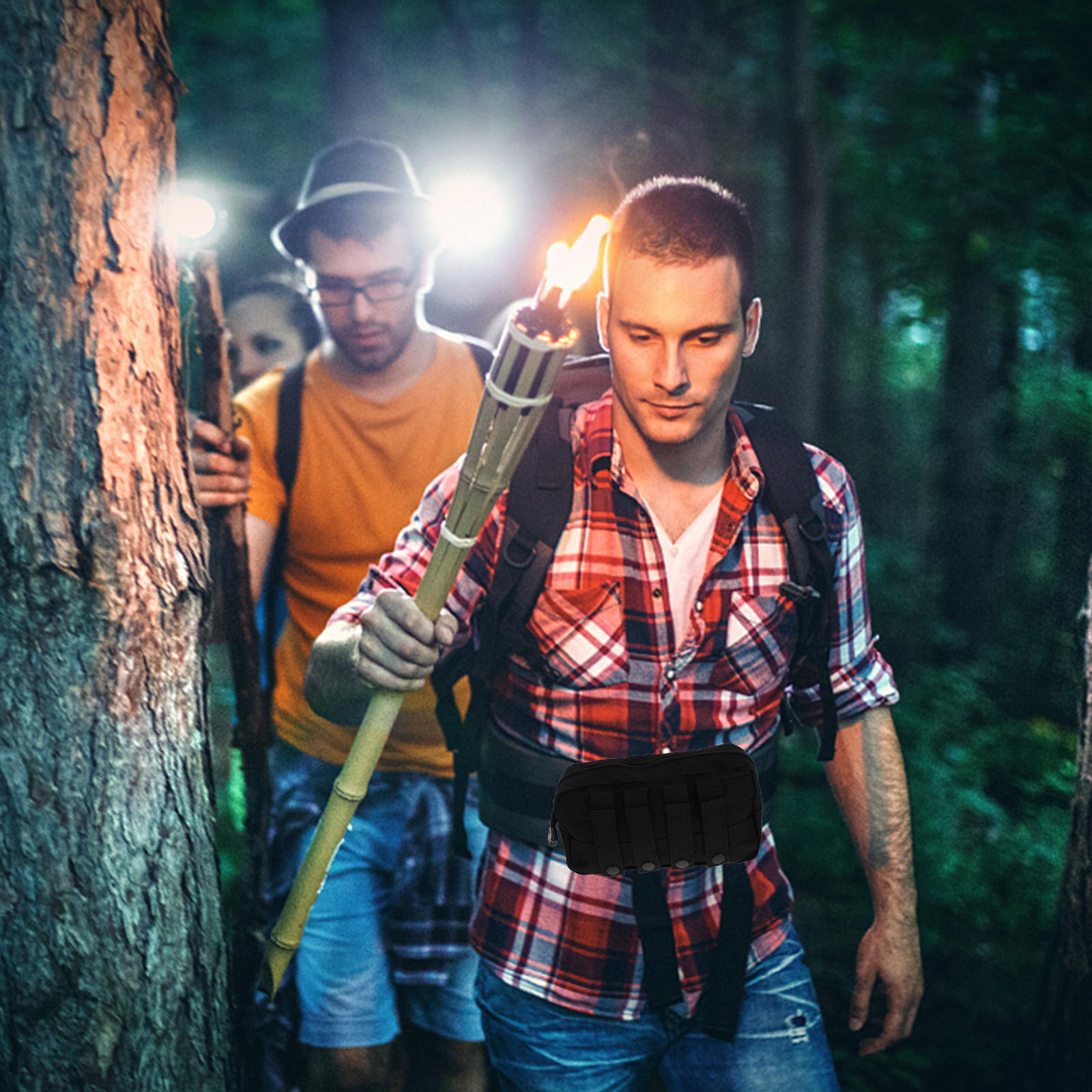 Vest Hanging Bag Oxford Cloth Phone Storage Travel Sports Pouch Black Gym Medical Bag Outdoor Commuter Storage Solution