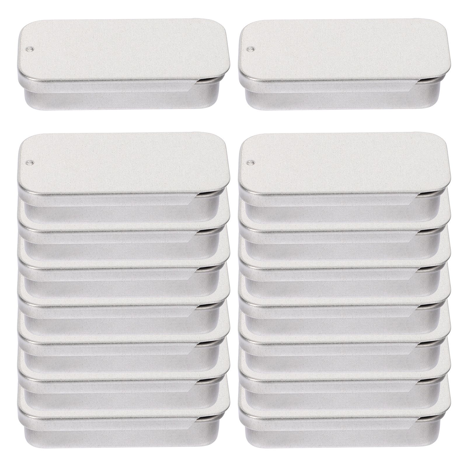 16pcs Small Metal Tin Boxes High grade Material Push pull Lids Portable Candy Jars Balm Storage Sweets Cases Tin Containers