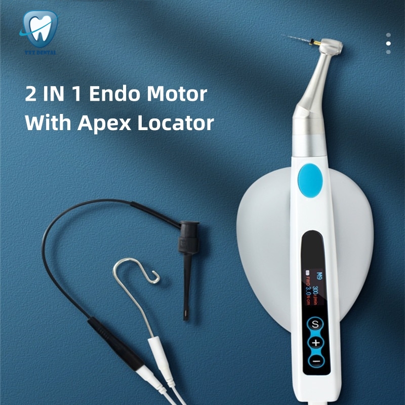 Dental Endodontic Motor With Apex Locator 2 IN 1 Endo Motor 16:1 Contra Angel For Root Canal Treatment Basic Dental Instrument