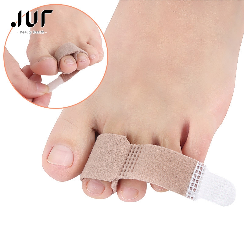 Fabric Toe Finger Straightener Hammer Toe Hallux Valgus Corrector Bandage Toe Separator Splint Wraps Foot Stretcher Care Tool