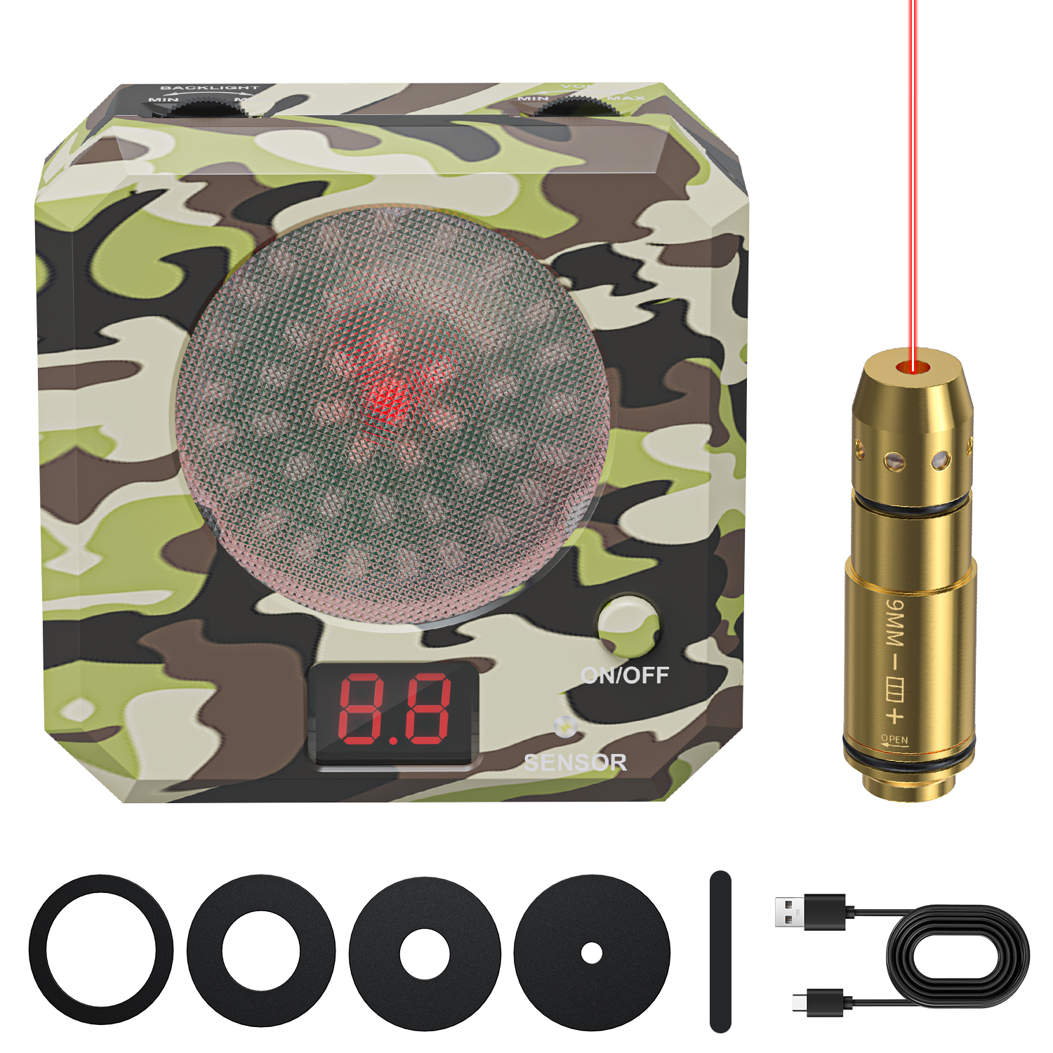 Infrared Induction Electronic Scoring Laser Target Color Sensitive Shooting Practice with Sound Effects Training Toy Equipment