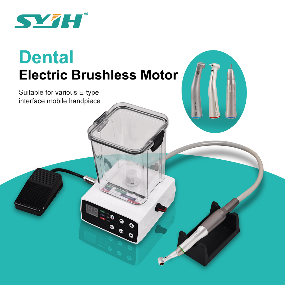 Multifunctional Dental Electric Micromotor with Water Tank and Fiber Optic Handle Internal Water Spray Electric Motor Lab Tools