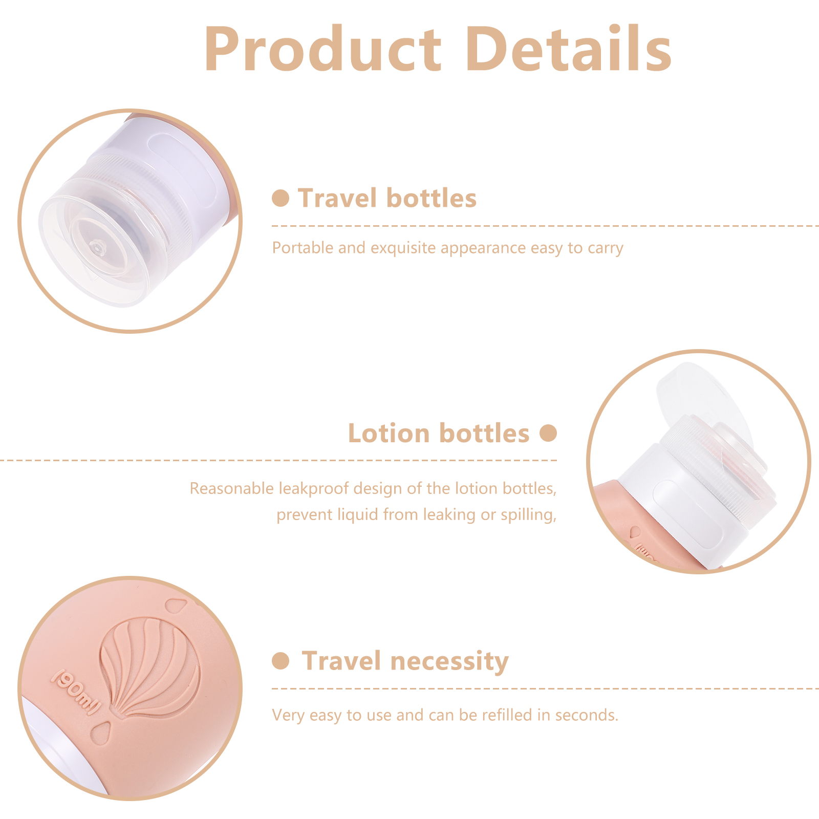 4pcs Silicone Travel Bottles Set Shampoo Conditioner Containers Portable Storage Solutions For Travel Outdoor Activities