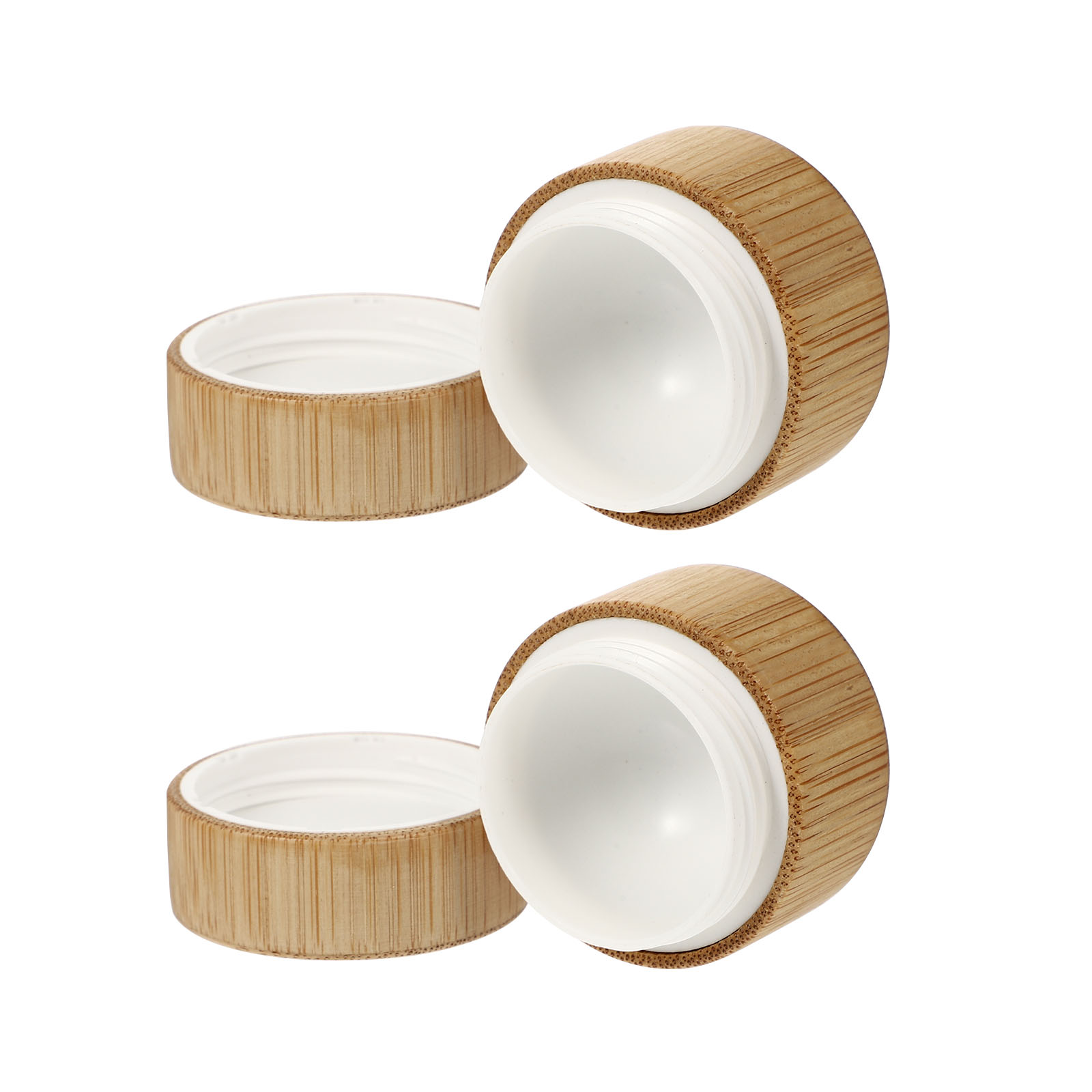 2pcs Mini Yellow Containers Travel Size Portable Empty Jars for Lotion Dispensing Cream Bottle Refillable Storage Sub Bottle