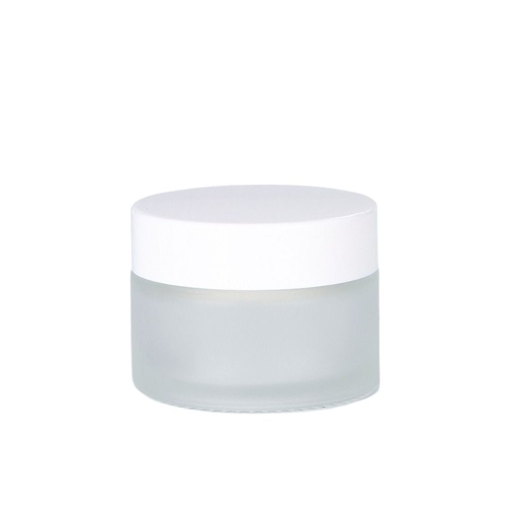 5-50g Frosted Glass Cream Jar Silver/Gold/Black/White Liquid Foundations Face Cream Bottles Lotion Vials Eye Shadow Makeup Jar