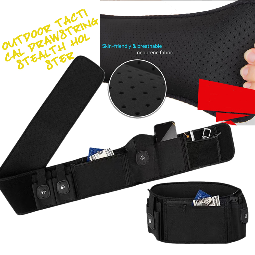 Tactical Belly Gun Holster Outdoor Airsoft Waist Cincher Hidden Hunting Invisible Waistband Holster for CS paintball shooting