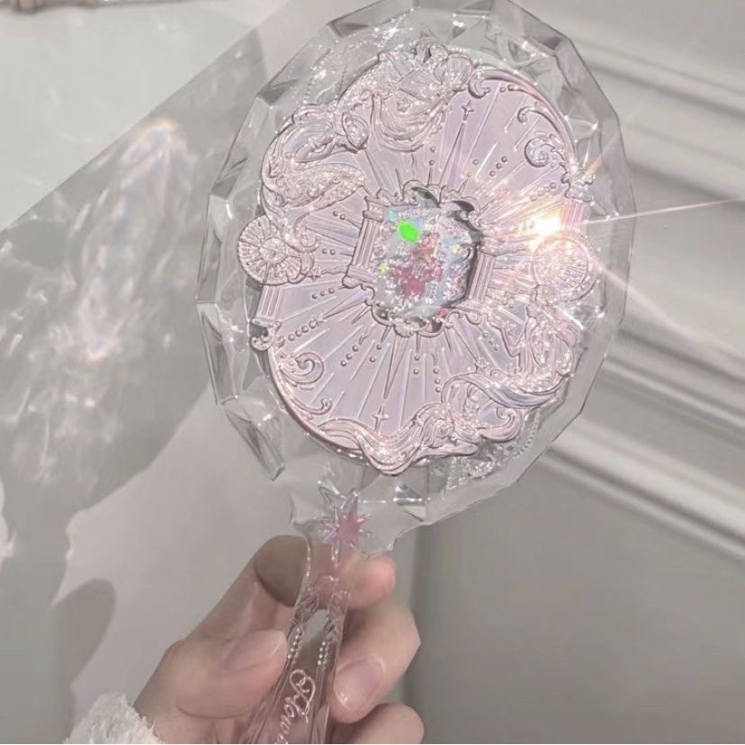 Flower Knows Shell's Jewel Collection Mirror Hand-held Cosmetic Portable Compact Makeup Tools