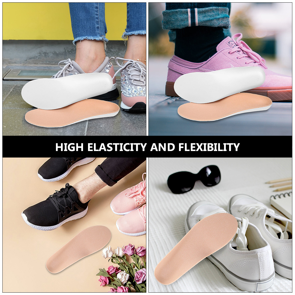 Sports Insoles EVA Foam Shock Absorption Breathable Sweat Absorption Foot Care Tools Arch Support Pads for Running Walking Shoes