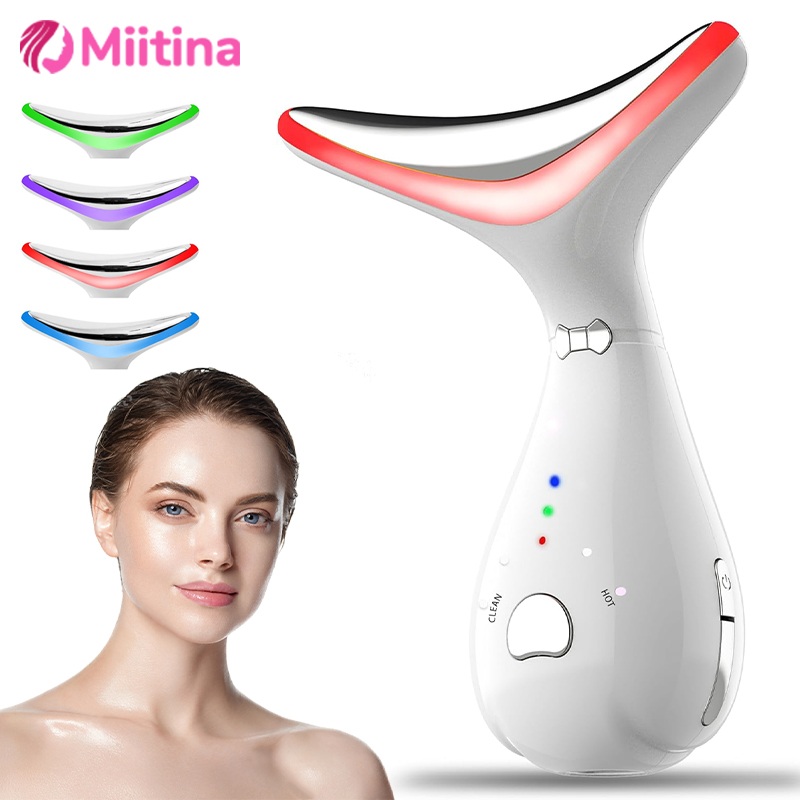 Neck Face Lifting Beauty Machine EMS Facial Anti Wrinkle Massager Skin Rejuvenation Thin Neck Beauty Double Chin Vibrator Tools