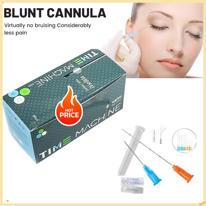 Disposable blunt pointed sleeve, blunt fine sleeve, 14g 90mm 18g 100mm 20g 50mm blunt needle sleeve, filled with hyaluronic acid