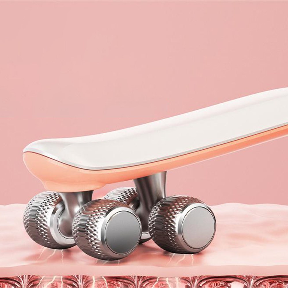 roller facial massager EMS micro current three-level intensity adjustment  care rechargeable skin management device facial massa