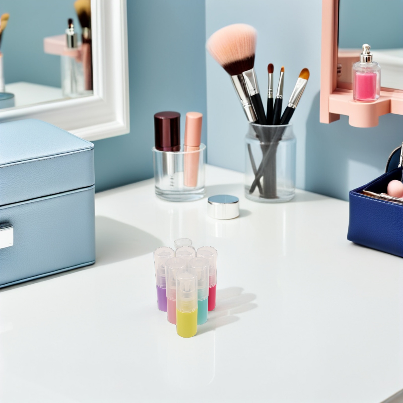 6pcs 10ml Travel Bottles Compact Leakproof Refillable Shampoo Lotion Dispenser Containers for Airline Liquid