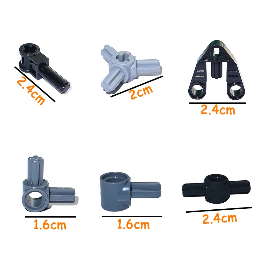 Technical Part MOC Axle Bushing Shaft Hole Connector Peg Cross Building Blocks 6553 10197 22961 27940 57585 58177