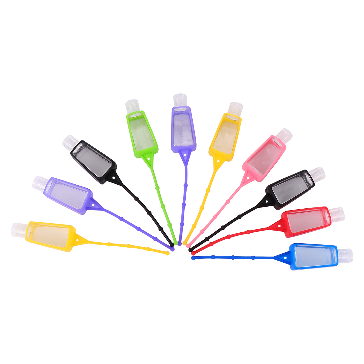 10pcs Portable Bottle Silicone Protect Case Safe Travel Protective Sleeve for Essential Oil Perfume Bottle Silicone Protect