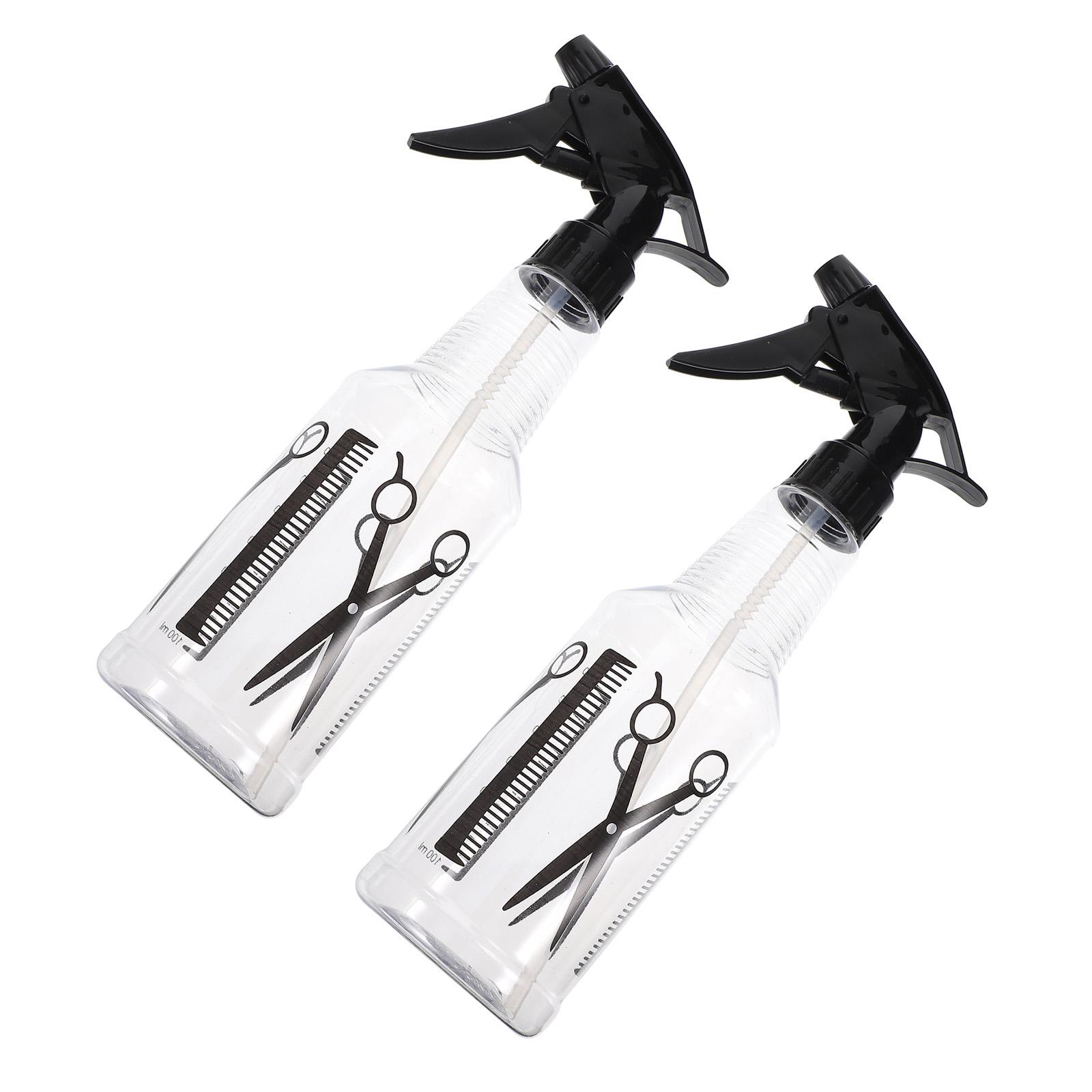 2Pcs PET Spray Bottles Lightweight Portable Transparent Hair Sprayer Water Misting Cleaning Solution Bottle For Home Travel