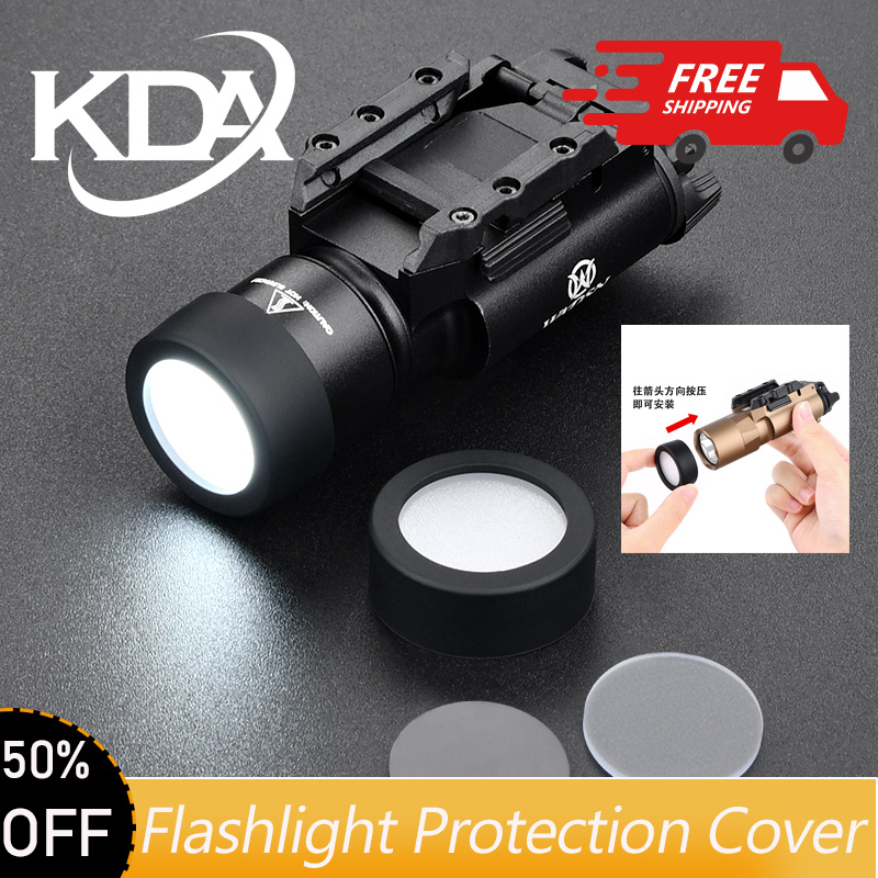 WADSN M300 M600 X300 X400V Flashlight Protection Cover LED Hunting Weapon Light Custom Lens Guard 25.4mm 26mm 28mm 30mm