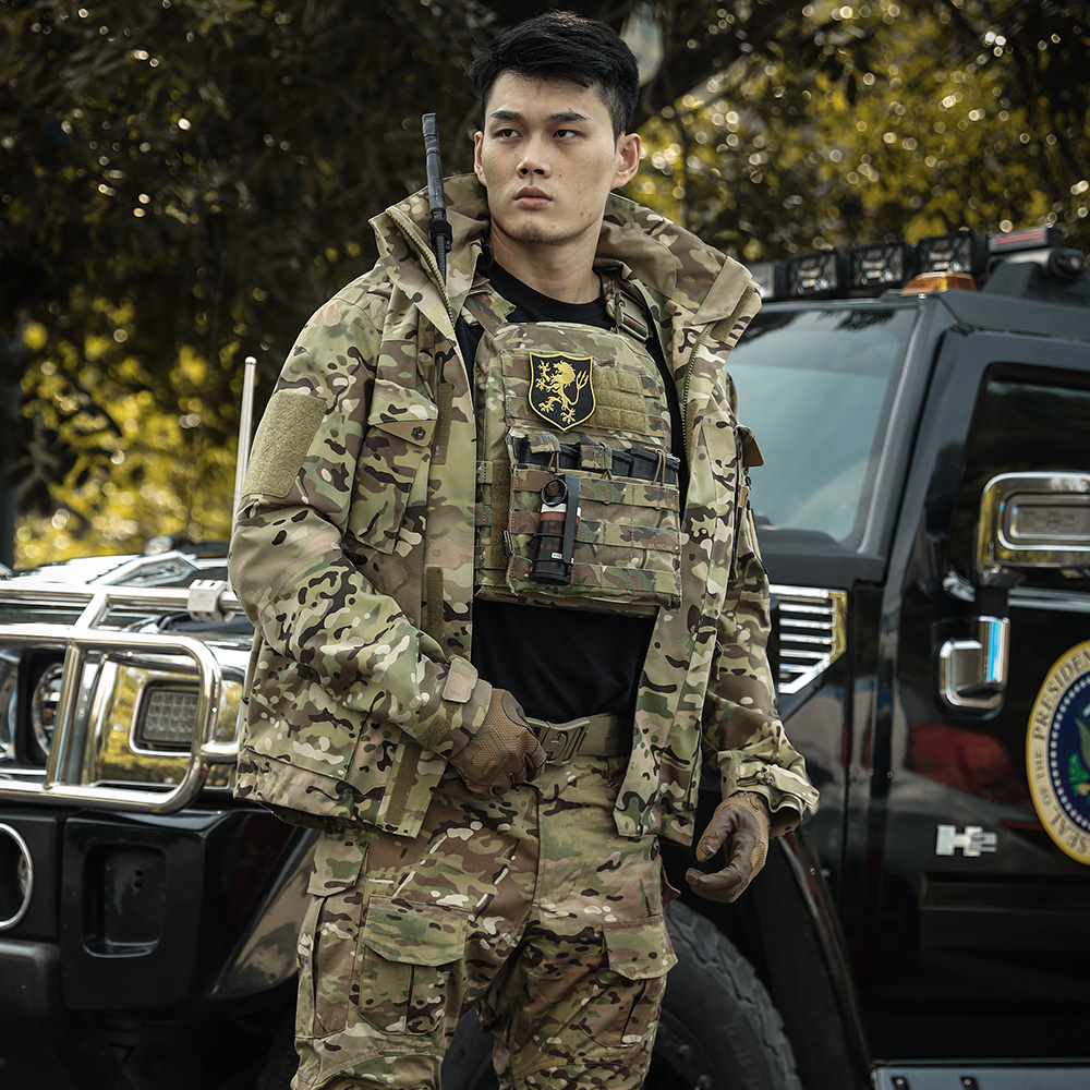 Emersongear Blue Label “Dimorphic Egret” Function Wind Coat Waterproof Jacket Ergonomics Multi Pocket Outdoor Hunting MC