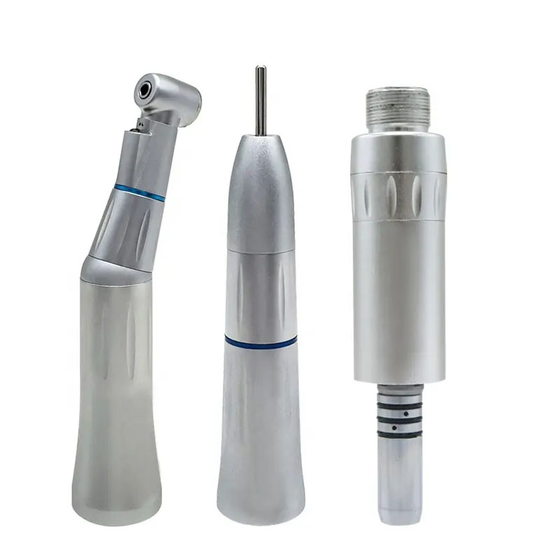 Hot Sale 2/4 Holes Air Motor LED Contra Angle And Straight Handpiece Internal E-Type Dental Low Speed Handpiece