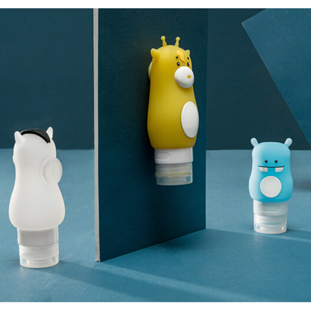 3pcs Travel Bottles Set Leak Proof Portable Toiletries Containers Soap Gym Friendly Reusable Durable Material