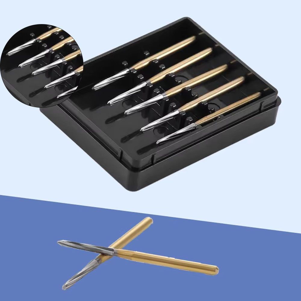 5Pcs Dental Endodontic Polishing Bur Dental Tungsten Carbide Burs Fg Tungsten Bur Surgical Polishing Drills