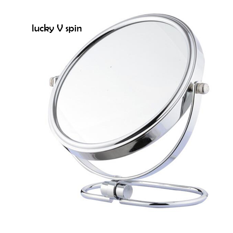 8 inches Folding desktop makeup mirror 3X 5X 7X 10X magnifying Double side mirror metal Portable travel Cosmetic mirror