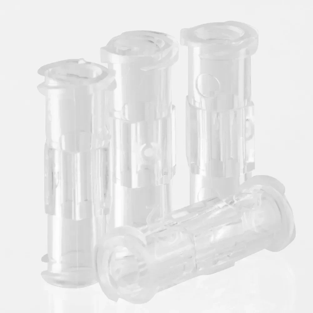 Medical sterile plastic transparent connector, Ruhr syringe connector, transparent, suitable for leak proof pneumatic components