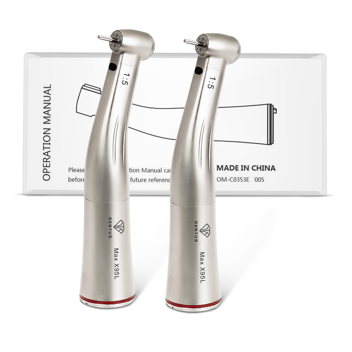 X95L Dental Handpiece with Fiber Optic Contra Angle 1:5 Low Speed Part for Style Implants Dental Products