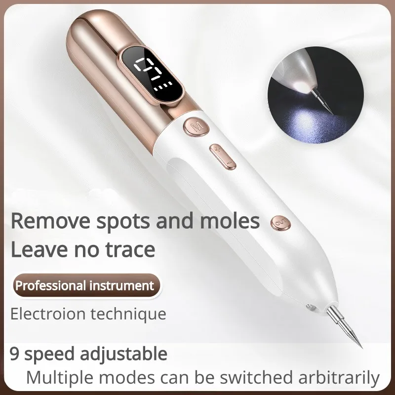 1Set Spot Removal Instrument Home Pen Spot Beauty Instrument Convenient Spot Removal Nevus Tool Multi-gear Charging Fashion New