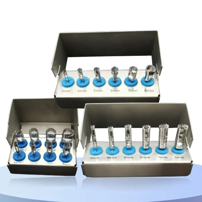 1Pcs Medical Stainless Steel Gingival Ring Cutter Tooth Root Bone Harvest Remove Drill Dental Oral Implant Bone Trephine Drill