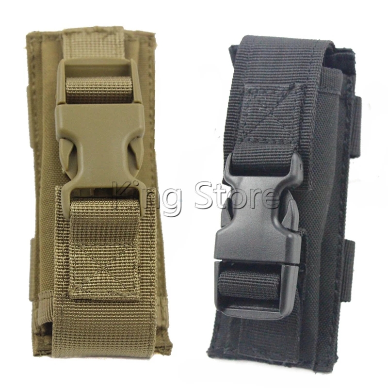 Tactical Molle Vest Flashlight Mag Magazine Knife Pouch Bag Small Tools Backpack Bag Clip Single Hunting Gun Accessories