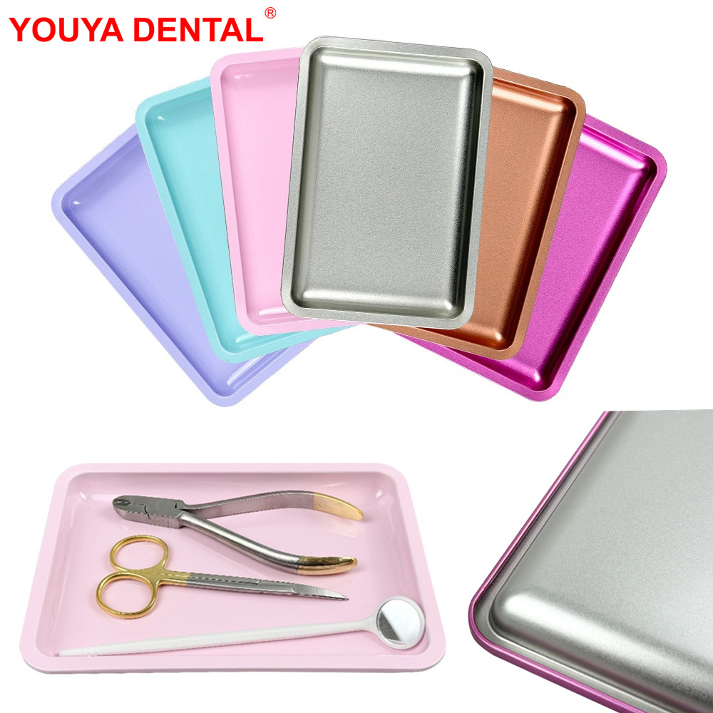 Dental Instrument Sterilization Tray Dentistry Instruments Stainless Steel Tray Medical Disinfection Flat Trays Rack DentistTool