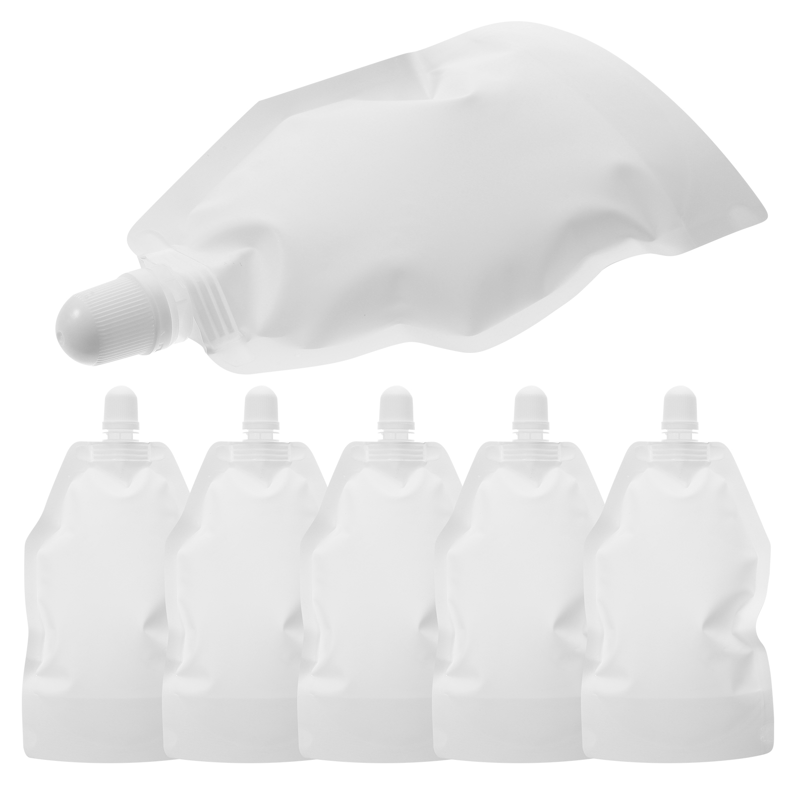 6pcs Travel Packing Bags Reusable Squeeze Pouches for Toiletries Shampoo Portable Fluid Containers Refillable