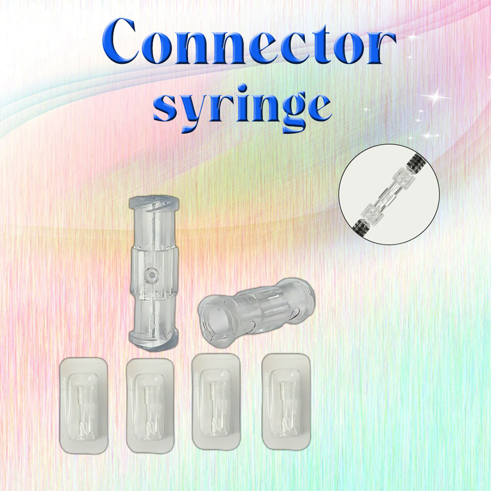 Factory wholesale and retail Ruhr thread connector Pp material transparent syringe bidirectional connector