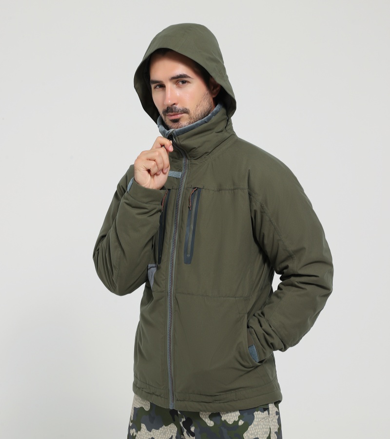 Green Men's Incinerator Aerolite jacket fall winter camouflage waterproof insulation fishing fishing clothing