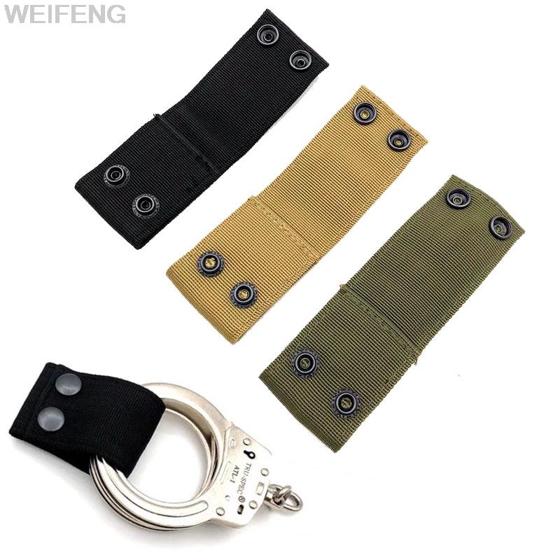 Tactical Quick Pull Handcuff Strap Holder Portable Police Duty Belt Holder Nylon Handcuff Shackle Hanger Multifunctional Holder