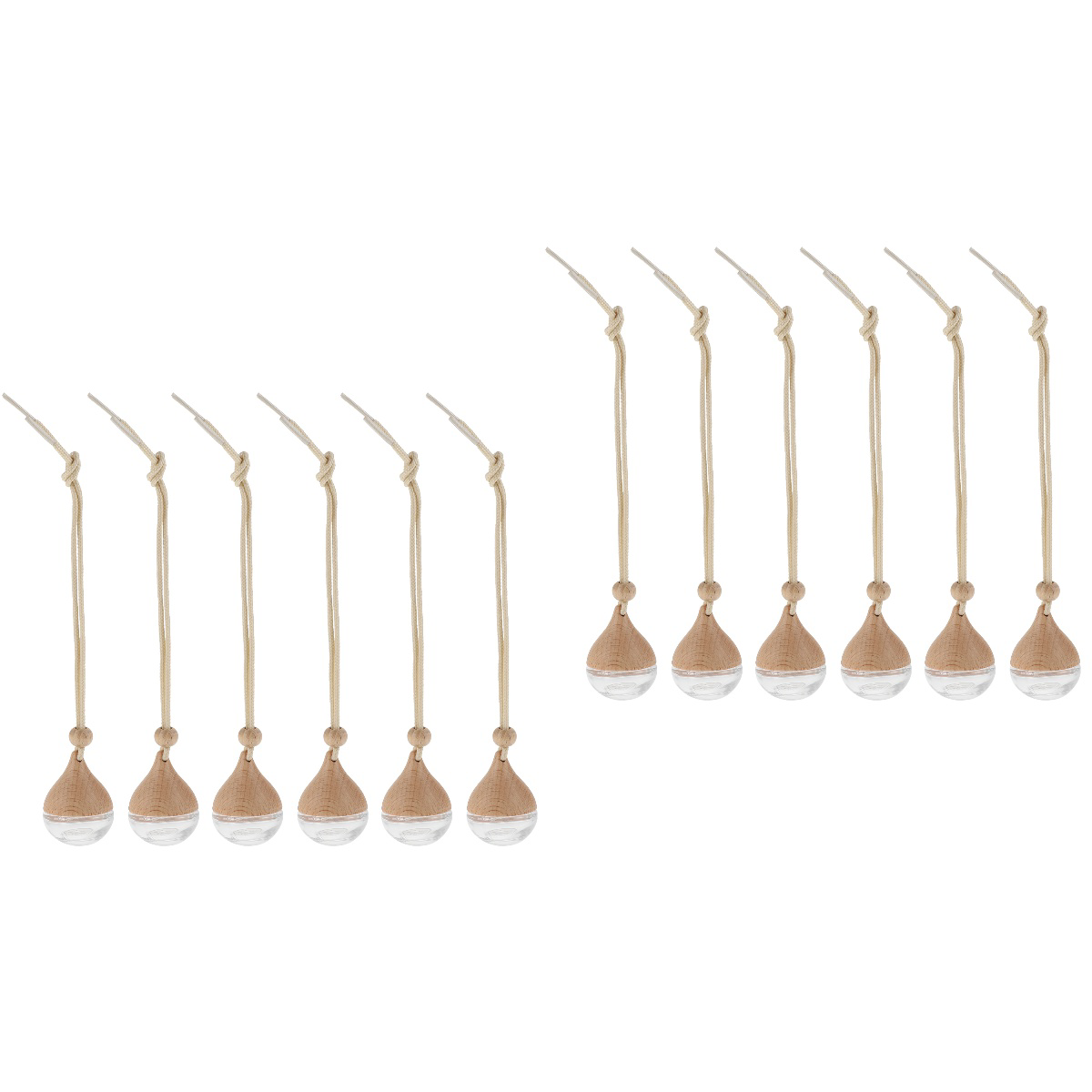 Set of 2 Aromatherapy Bottles Hanging Ornaments Scent Diffuser Fragrance Diffusers Decor Essential Oil Holder Perfume